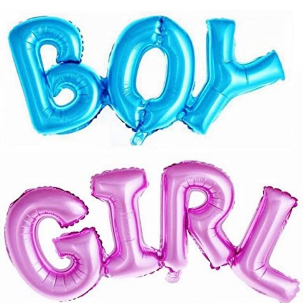 Boy Girl Ballon, Great For Gender Reveals Never Used Brand New
